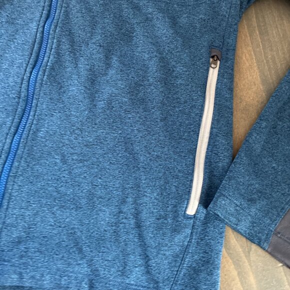 THE NORTH FACE Heather Blue Hiking Full Zip Hoodie Men's Size Medium (W8) - Picture 5 of 10